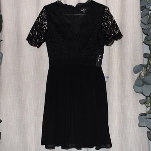 Lulu’s, Black Lace Dress, XS